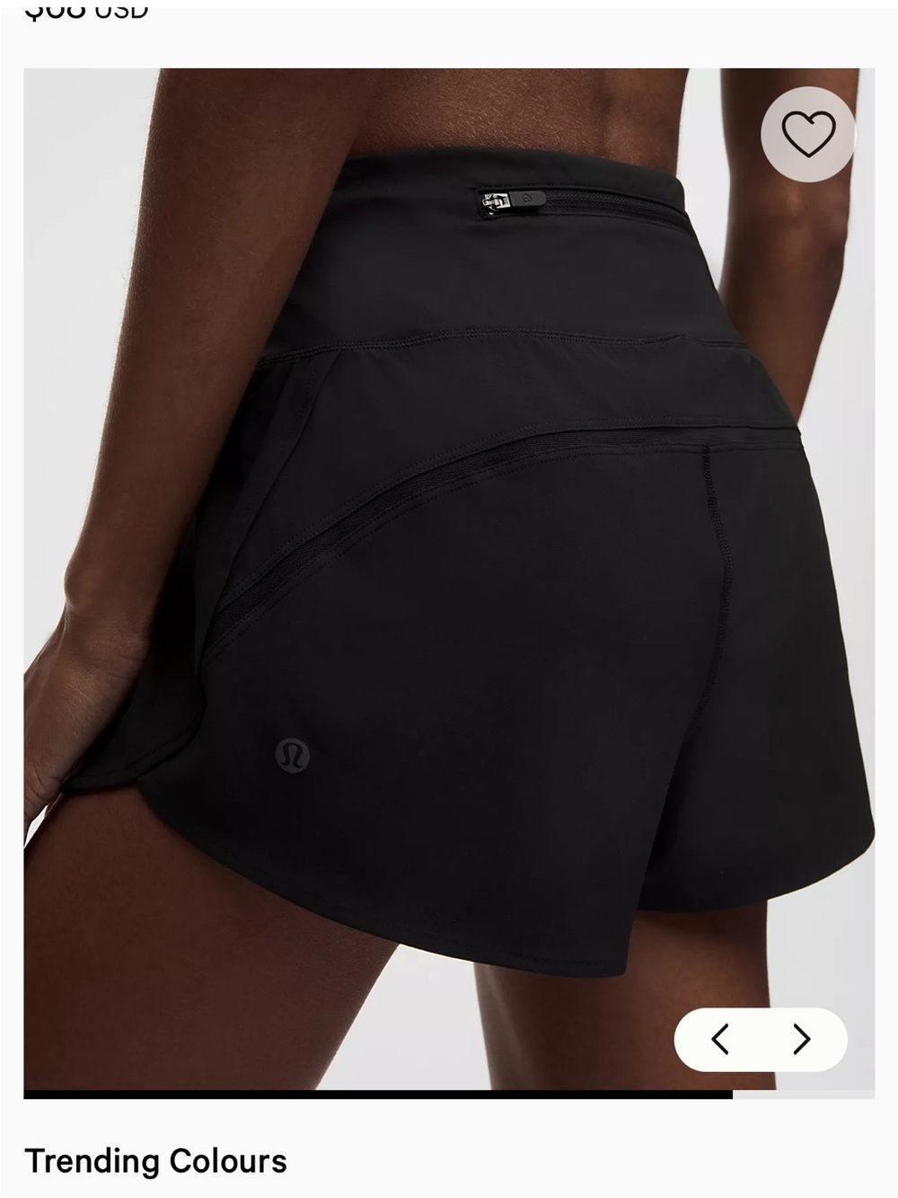 lululemon athletica Black High-Rise Athletic Shorts